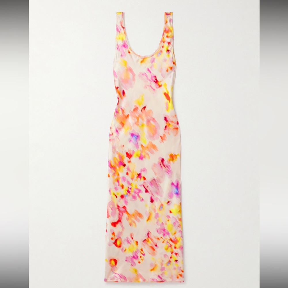 La Ligne Silk Midi Dress